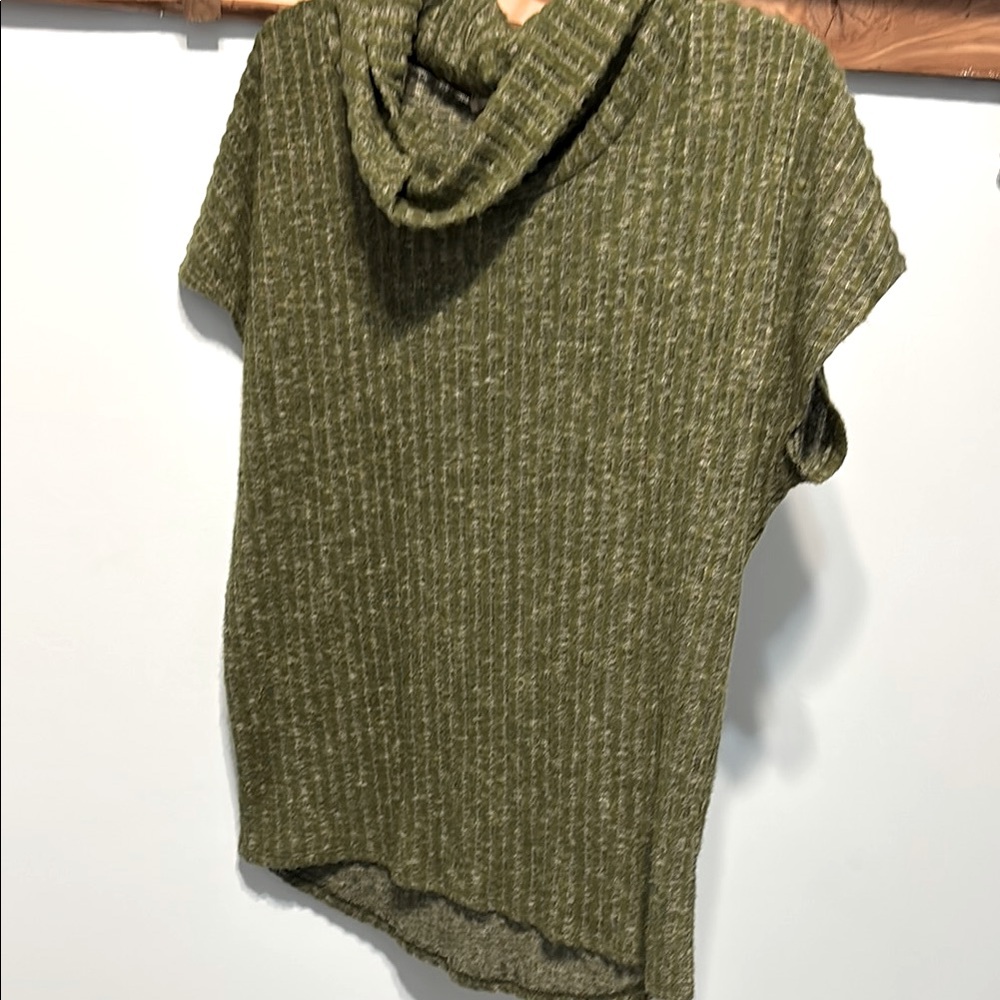 Olive Green Cowl Neck Sweater